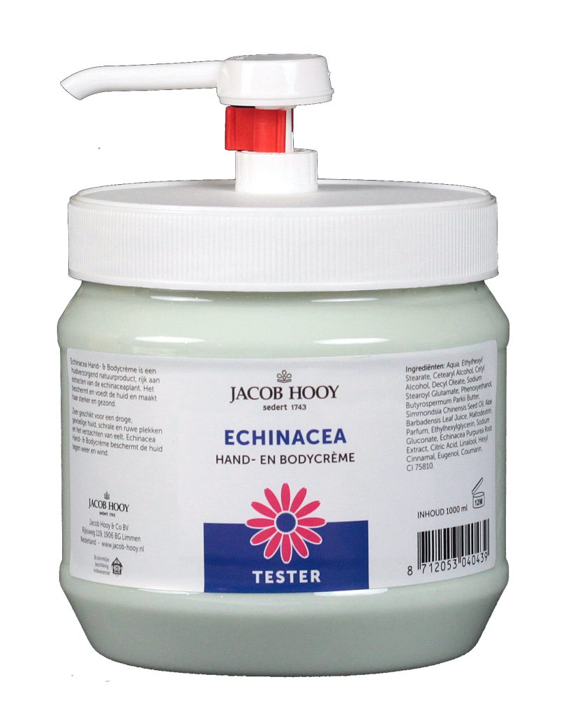 Tester Echinacea Hand- en Bodycrème 1000ml
