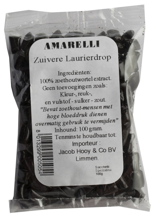 Laurierdrop zakje kleine stukjes