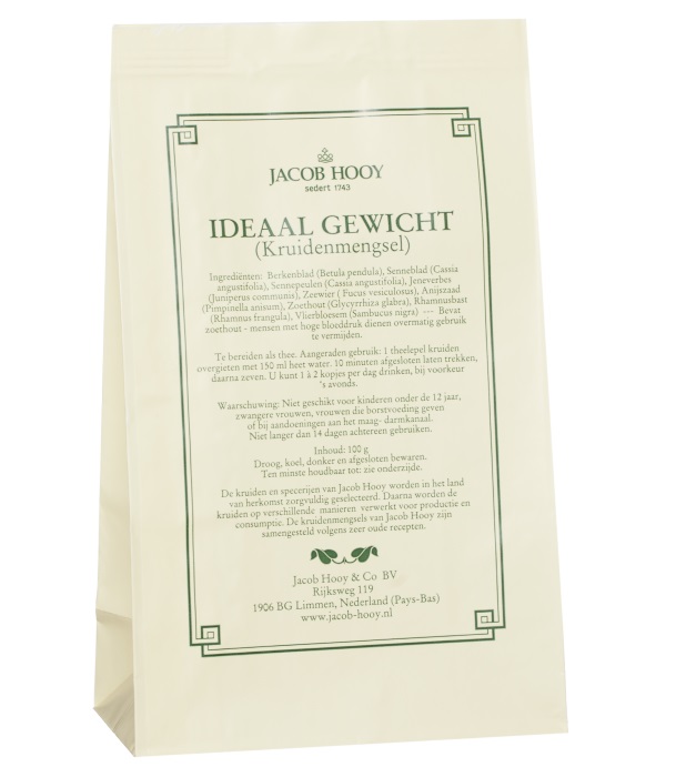 Jacob Hooy Ideaal gewicht 100 gram