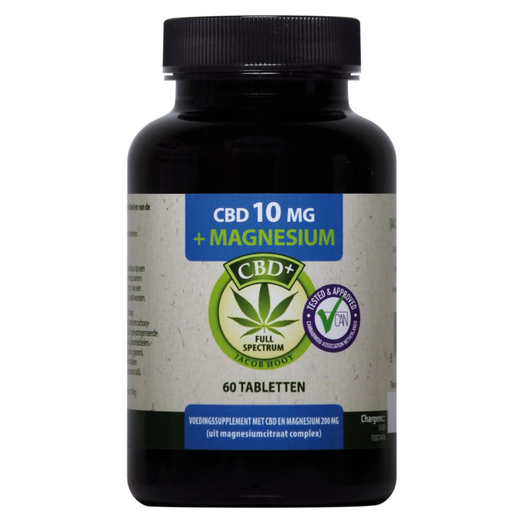 CBD 10mg + Magnesium citraat 200mg 60st