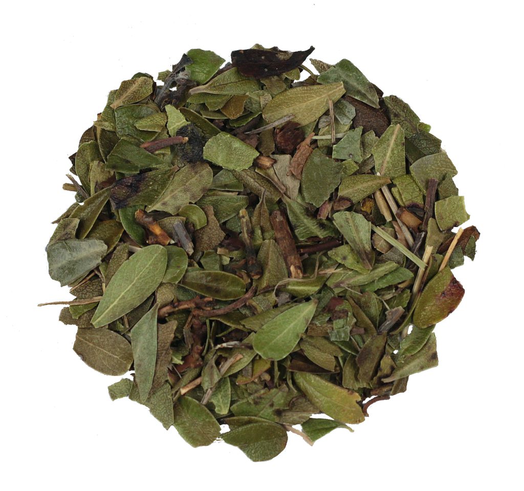 Berendruifblad gesneden