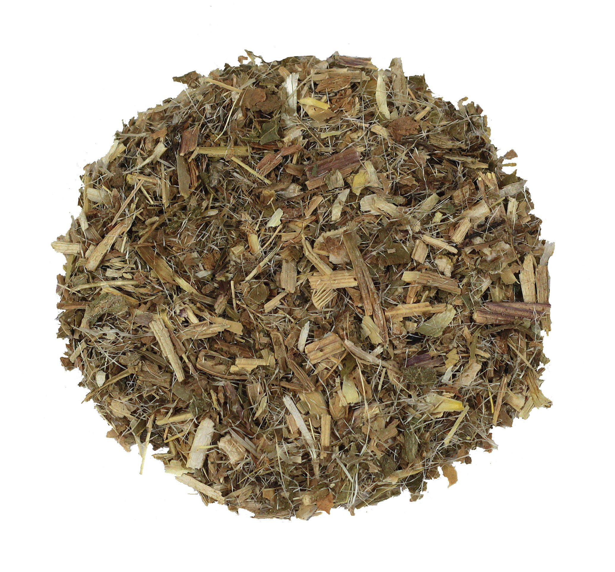 Gezegende distel kruid gesneden